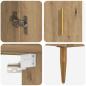 Preview: Highboard Artisan-Eiche 69,5 x 34 x 180 cm Holzwerkstoff