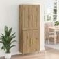 Preview: Highboard Artisan-Eiche 69,5 x 34 x 180 cm Holzwerkstoff