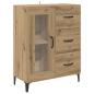 Preview: Highboard Wandmontiert Artisan-Eiche 69,5 x 34 x 180 cm Holzwerkstoff
