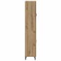 Preview: Highboard Wandmontiert Artisan-Eiche 69,5 x 34 x 180 cm Holzwerkstoff