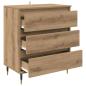 Preview: Sideboard mit Schubladen Artisan-Eiche 60 x 35 x 70 cm Holzwerkstoff