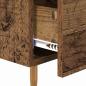 Preview: Nachttisch mit Schubladen Altholz 40 x 40 x 66 cm Holzwerkstoff