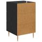 Preview: Nachttisch Schwarz Eichen-Optik 40 x 40 x 66 cm Holzwerkstoff