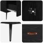 Preview: Highboard Schwarz Eichen-Optik 69,5 x 31 x 115 cm