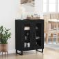 Preview: Sideboard Schwarz Eichen-Optik 69,5 x 34 x 90 cm Holzwerkstoff