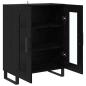 Preview: Sideboard Schwarz Eichen-Optik 69,5 x 34 x 90 cm Holzwerkstoff