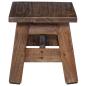Preview: ARDEBO.de - Hocker Natur 30 x 20 x 20 cm Mahagoni Holz