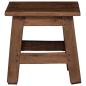 Preview: Hocker Natur 26 x 26 x 26 cm Mahagoni Holz