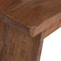 Preview: Hocker Natur 40 x 25 x 31 cm Mahagoni Holz