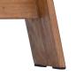 Preview: Hocker Natur 40 x 25 x 31 cm Mahagoni Holz