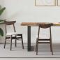 Preview: ARDEBO.de - Esszimmerstühle 2 pcs Hellbraun 42 x 47.5 x 81 cm