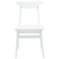 Preview: Esszimmerstühle 2 pcs Weiß 42 x 47.5 x 81 cm Massives Gummiholz