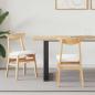 Preview: ARDEBO.de - Esszimmerstühle 2 pcs Natur 42 x 47.5 x 81 cm