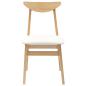 Preview: Esszimmerstühle 2 pcs Natur 42 x 47.5 x 81 cm