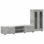 Preview: TV-Schrankset mit Schubladen mit Regal Beton Grau Holzwerkstoff