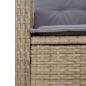 Preview: 3-tlg. Bistro-Set mit Kissen Beigemischung Poly Rattan