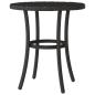 Preview: 3-tlg. Bistro-Set mit Kissen Schwarz Poly Rattan