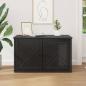 Preview: Katzenhaus Schwarz 85 x 55 x 50,5 cm Holzwerkstoff
