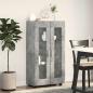 Preview: ARDEBO.de - Sideboard mit Regal Beton Grau 55,5 x 29 x 100 cm Holzwerkstoff