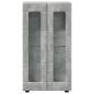 Preview: Sideboard mit Regal Beton Grau 55,5 x 29 x 100 cm Holzwerkstoff