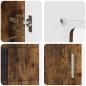 Preview: Sideboard Geräucherte Eiche 55,5 x 29 x 100 cm Holzwerkstoff