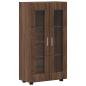 Preview: Sideboard Braun Eichen-Optik 55,5 x 29 x 100 cm Holzwerkstoff