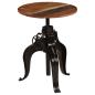 Preview: Bartisch Altholz Massiv 60x(76-110) cm