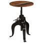 Preview: Bartisch Altholz Massiv 60x(76-110) cm