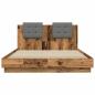 Preview: Bettgestell mit Kopfteil Altholz 150 x 200 cm Holzwerkstoff