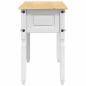 Preview: Beistelltisch CORONA Weiß 115 x 46 x 73 cm Massives Kiefernholz
