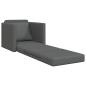Preview: Klappsofa Bett Dunkelgrau 74 x 77 x 81 cm Stoff