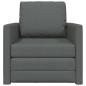 Preview: Klappsofa Bett Dunkelgrau 74 x 77 x 81 cm Stoff