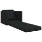 Preview: Klappsofa Bett Schwarz 74 x 77 x 81 cm Stoff