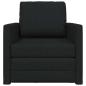 Preview: Klappsofa Bett Schwarz 74 x 77 x 81 cm Stoff