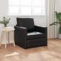 Preview: Klappsofa Bett Schwarz 74 x 77 x 81 cm PVC