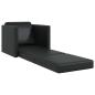 Preview: Klappsofa Bett Schwarz 74 x 77 x 81 cm PVC
