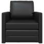 Preview: Klappsofa Bett Schwarz 74 x 77 x 81 cm PVC