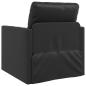 Preview: Klappsofa Bett Schwarz 74 x 77 x 81 cm PVC