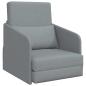Preview: Klappsofa Bett Hellgrau 65 x 80 x 83 cm Stoff