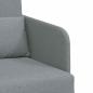 Preview: Klappsofa Bett Hellgrau 65 x 80 x 83 cm Stoff