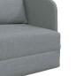 Preview: Klappsofa Bett Hellgrau 65 x 80 x 83 cm Stoff