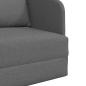 Preview: Klappsofa Bett Dunkelgrau 65 x 80 x 83 cm Stoff