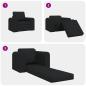 Preview: Klappsofa Bett Schwarz 98 x 71 x 83 cm Stoff