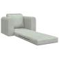 Preview: ARDEBO.de - Klappsofa Bett Hellgrau 98 x 71 x 83 cm Samt