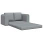 Preview: Klappsofa Bett Hellgrau 148 x 71 x 83 cm Stoff