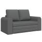 Preview: ARDEBO.de - Klappsofa Bett Dunkelgrau 148 x 71 x 83 cm Stoff