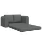 Preview: Klappsofa Bett Dunkelgrau 148 x 71 x 83 cm Stoff