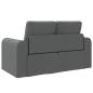 Preview: Klappsofa Bett Dunkelgrau 148 x 71 x 83 cm Stoff
