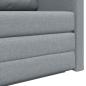 Preview: Klappsofa Bett Hellgrau 124 x 71 x 78 cm Stoff