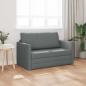 Preview: Klappsofa Bett Dunkelgrau 124 x 71 x 78 cm Stoff